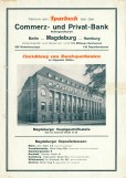 1929 Savings book advertising Magdeburg