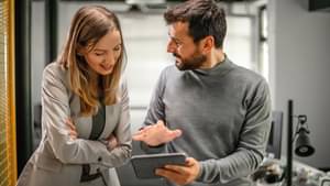 Creative team working at the office