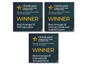 Abbildung zeigt die GlobalCapital Syndicated Loans Awards