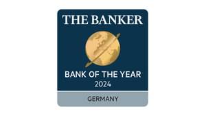 The image shows the - The Banker - Bank of the Year 2024 - Award