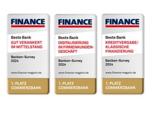 FINANCE Banken Survey 2024 - Commerzbank erneut beste Mittelstandsbank