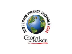 The figure shows the Global Finance Best Trade Finance Providers Germany 2024 Award